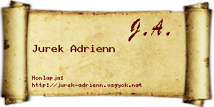 Jurek Adrienn névjegykártya